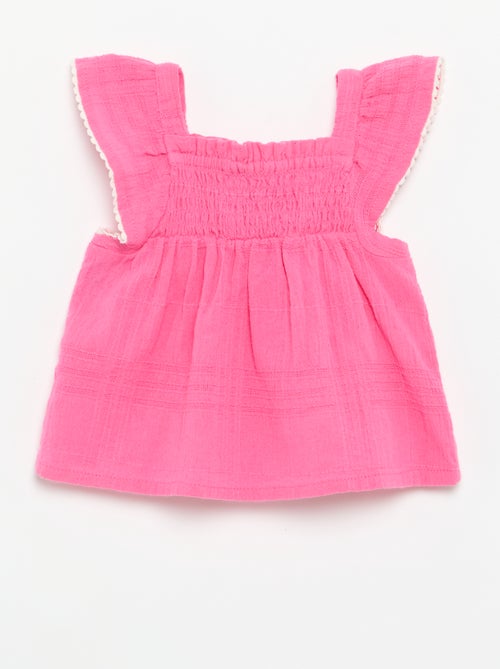 Blusa de tirantes de dobby - Kiabi Blusa de tirantes de dobby - Kiabi