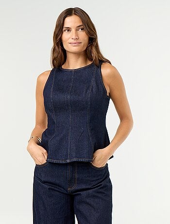 Blusa de vaquero sin mangas