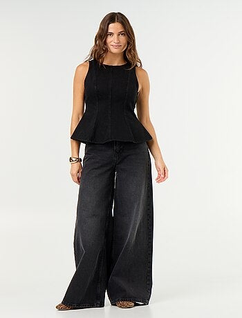 Blusa de vaquero sin mangas