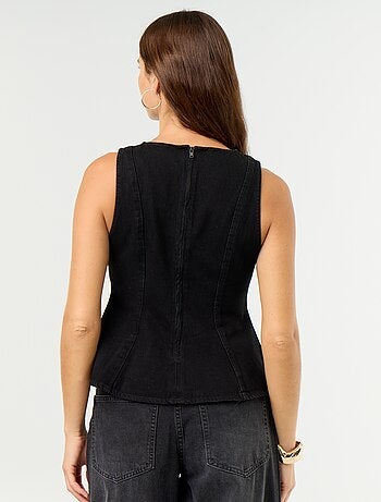 Blusa de vaquero sin mangas