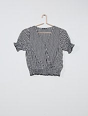 camisa blanca niña kiabi