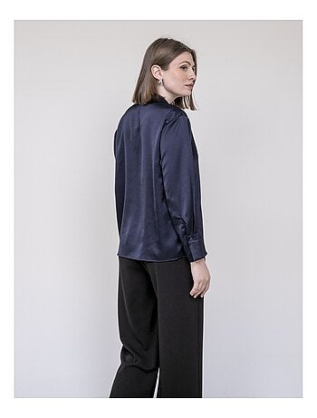 Blusa efecto satinado OMALIA