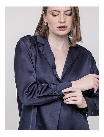 Blusa efecto satinado OMALIA