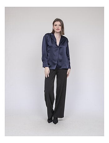 Blusa efecto satinado OMALIA
