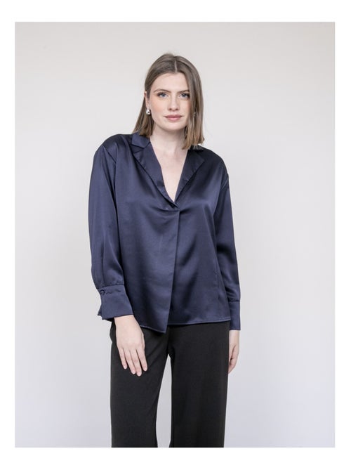 Blusa efecto satinado OMALIA - Kiabi Blusa efecto satinado OMALIA - Kiabi