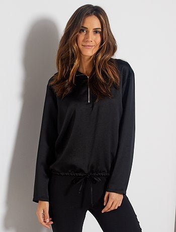 Blusa efecto sudadera - Kiabi