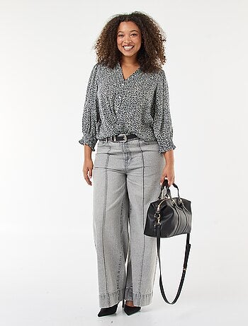 Blusa con estampado de leopardo 'Only Carmakoma'