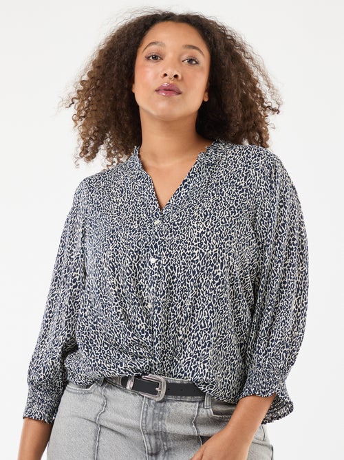 Blusa estampada de leopardo 'Only Carmakoma' - Kiabi