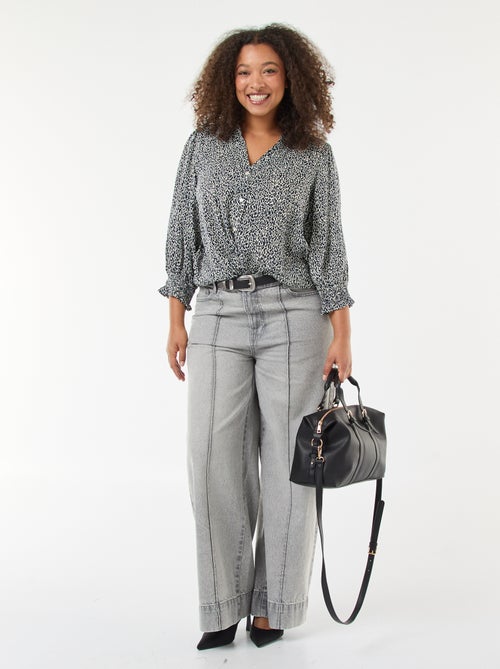 Blusa estampada de leopardo 'Only Carmakoma' - Kiabi