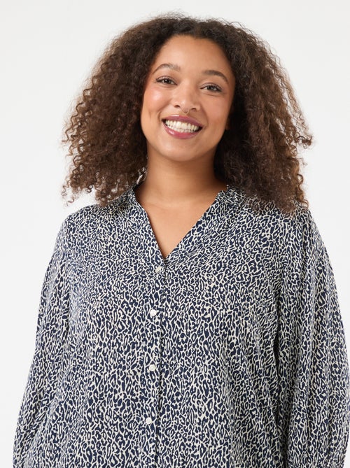 Blusa estampada de leopardo 'Only Carmakoma' - Kiabi