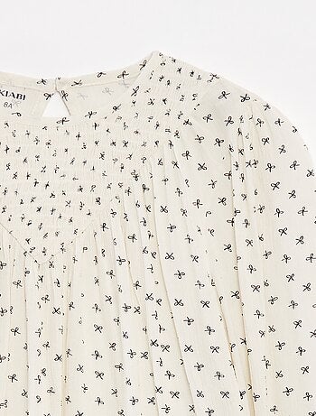 Blusa estampada de punto de crepé
