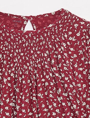 Blusa estampada de punto de crepé