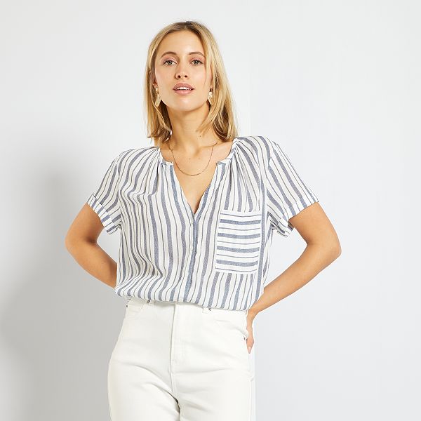 Blusa estampada fantasía null - BLANCO - Kiabi - 12,00€