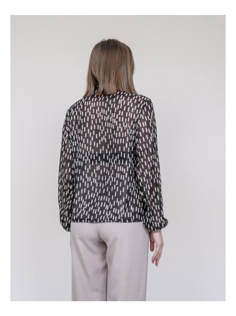 Blusa estampada ODIVINE Negro - Kiabi