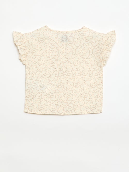 Blusa estampada 'pájaros' - Kiabi