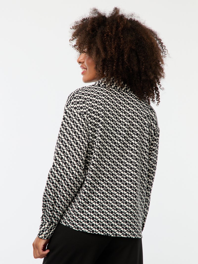 Blusa fluida Beige - Kiabi