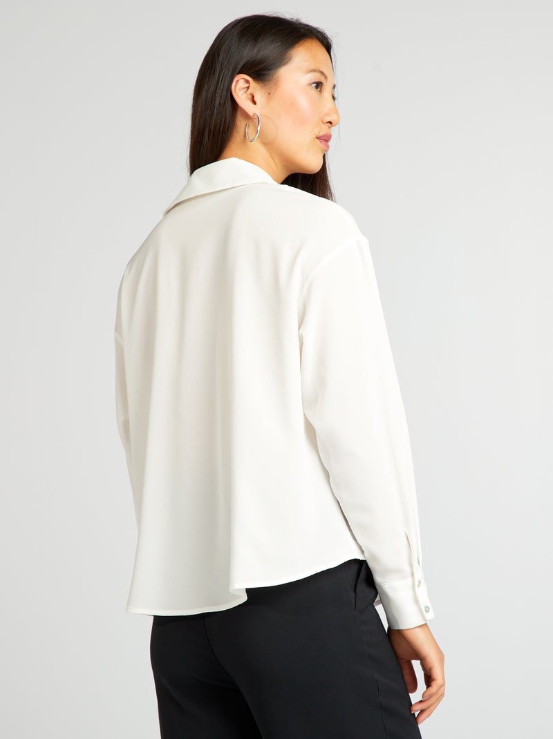 Blusa fluida BLANCO - Kiabi