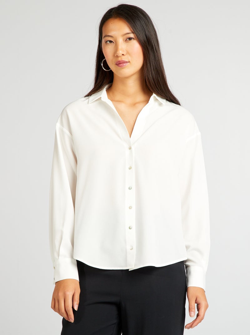 Blusa fluida BLANCO - Kiabi
