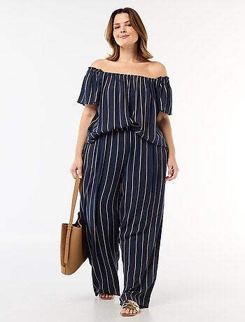 Blusa fluida crepé de manga corta