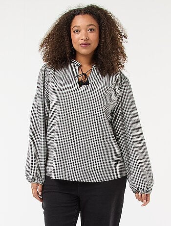 Blusa fluida de rayas finas