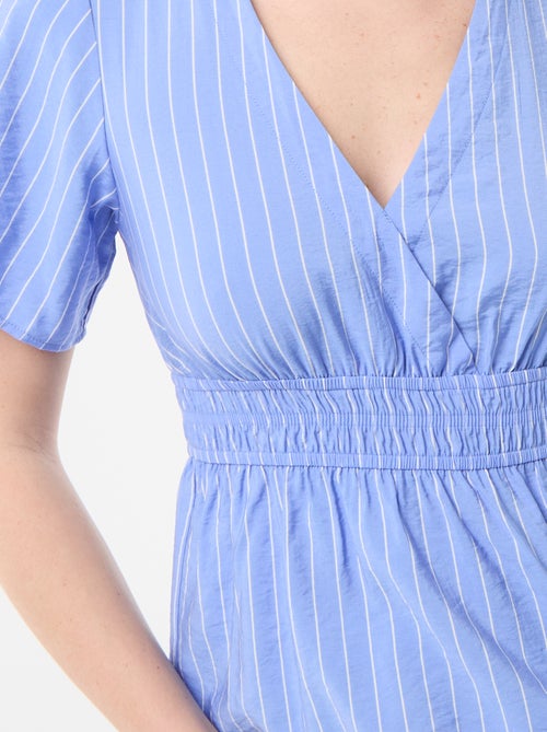 Blusa fluida de corte acampanado - Kiabi