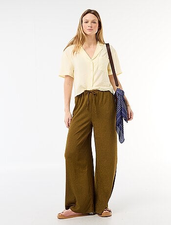 Blusa fluida de manga corta