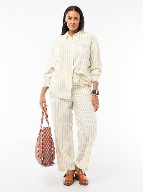 Blusa fluida de manga larga - Kiabi