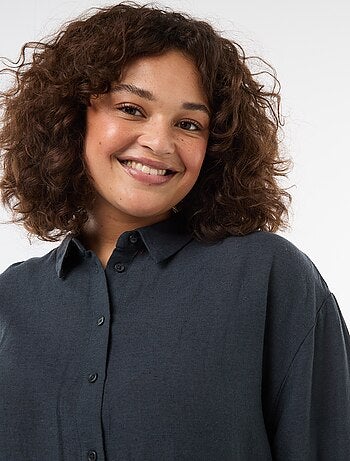 Blusa fluida de manga larga