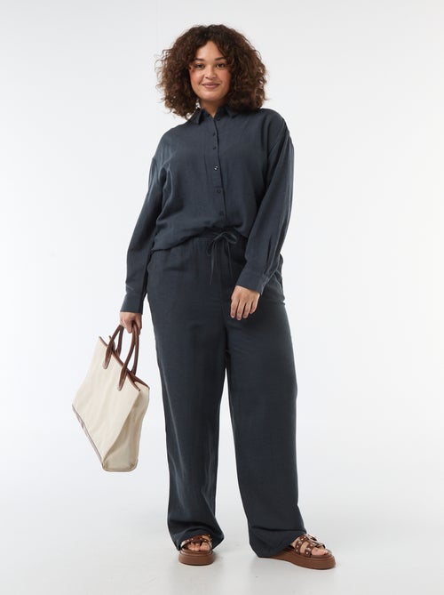 Blusa fluida de manga larga - Kiabi