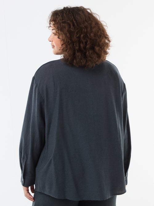 Blusa fluida de manga larga - Kiabi