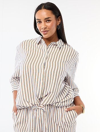 Blusa fluida de manga larga