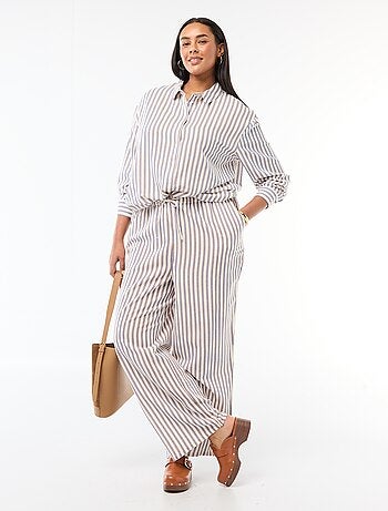 Blusa fluida de manga larga