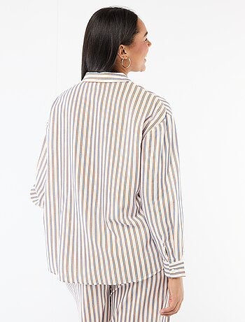Blusa fluida de manga larga