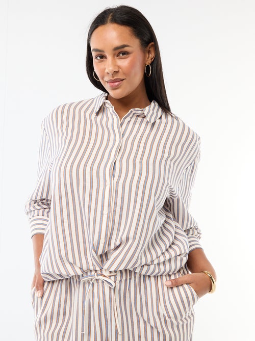 Blusa fluida de manga larga - Kiabi