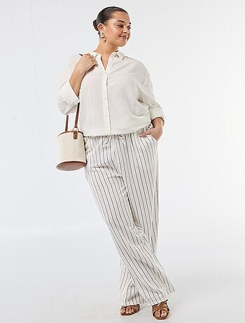 Blusa fluida de manga larga