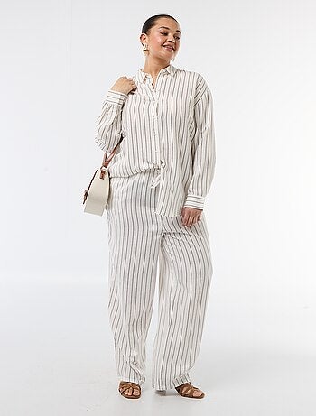 Blusa fluida de manga larga