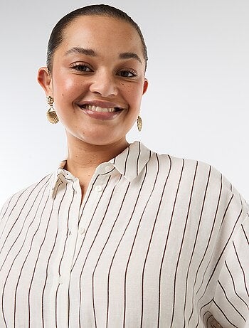 Blusa fluida de manga larga