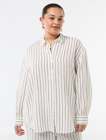 Blusa fluida de manga larga