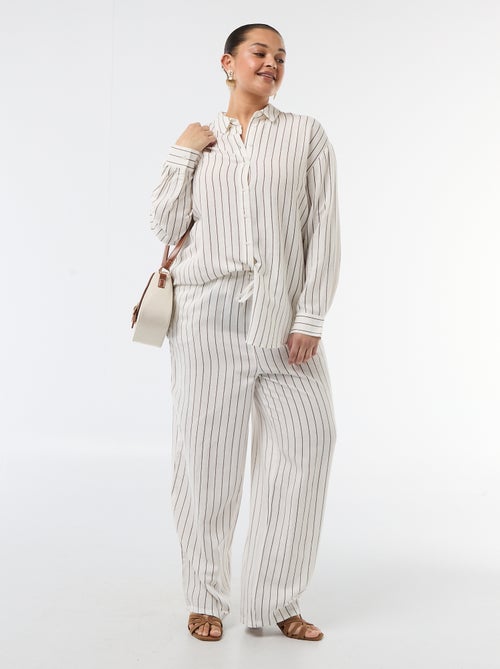 Blusa fluida de manga larga - Kiabi