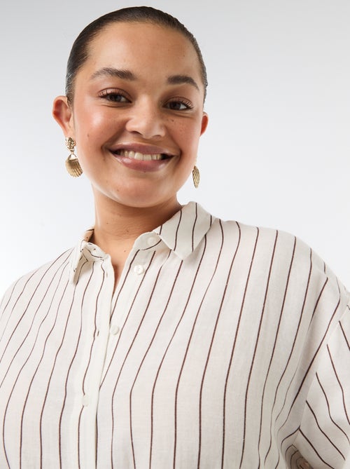 Blusa fluida de manga larga - Kiabi