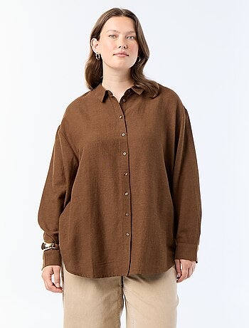 Blusa fluida de manga larga