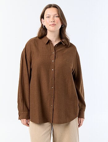 Blusa fluida de manga larga