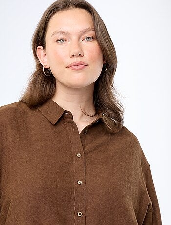 Blusa fluida de manga larga