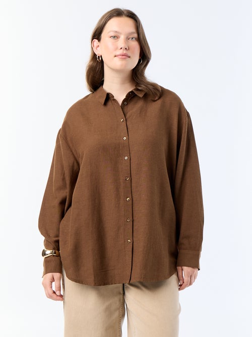 Blusa fluida de manga larga - Kiabi