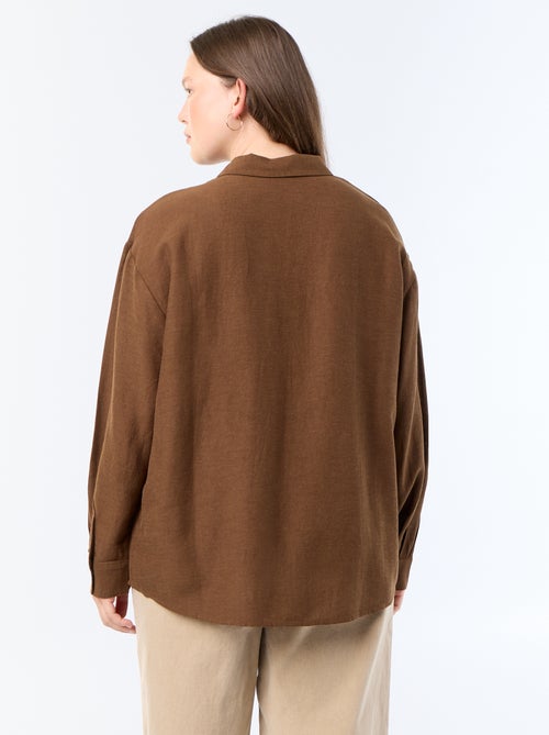 Blusa fluida de manga larga - Kiabi
