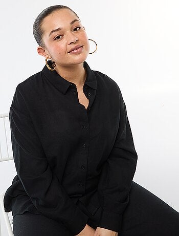 Blusa fluida de manga larga