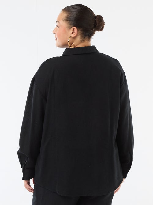 Blusa fluida de manga larga - Kiabi