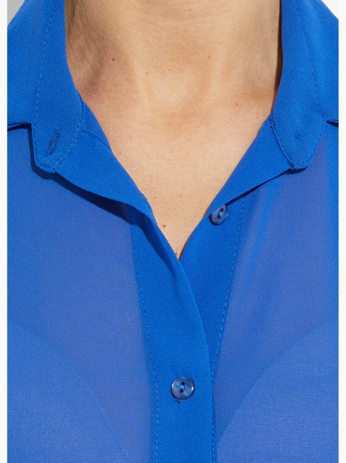 Blusa fluida de voile con mangas largas - Afibel - Kiabi