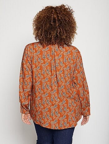 Blusa fluida estampada - AFIBEL