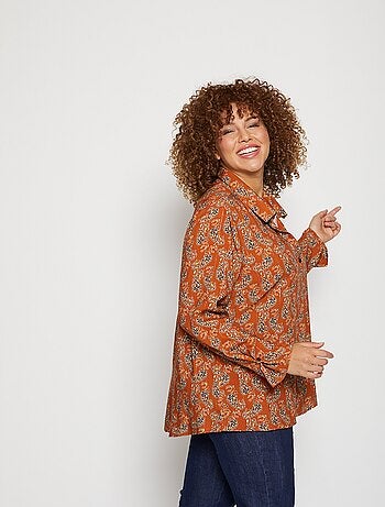 Blusa fluida estampada - AFIBEL